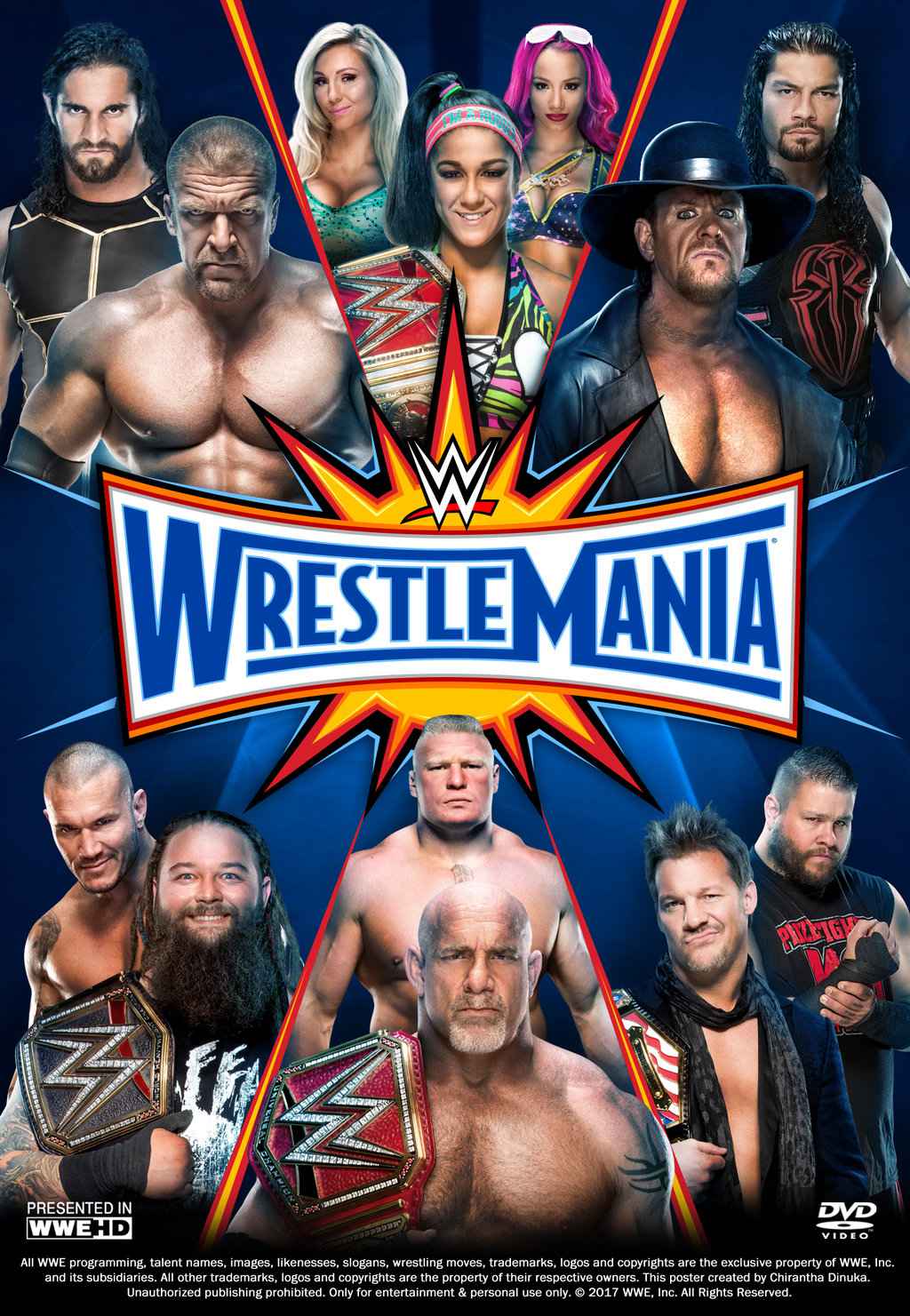 WWE WrestleMania 33 PPV HDTV Sunday 2 April 2017 full movie download